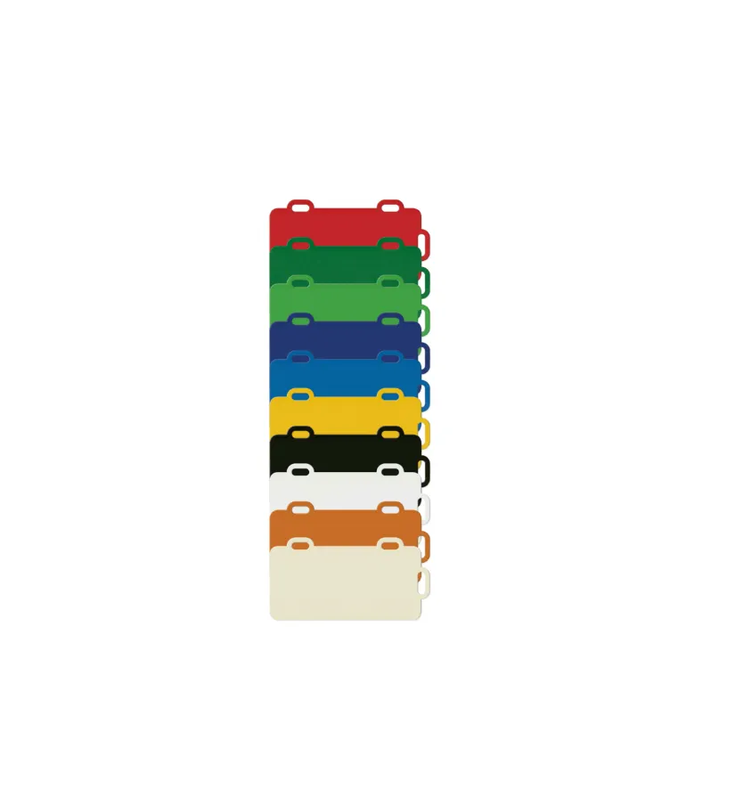 Plaquette blanche en PP pour panier grillagé, 90 × 33 mm