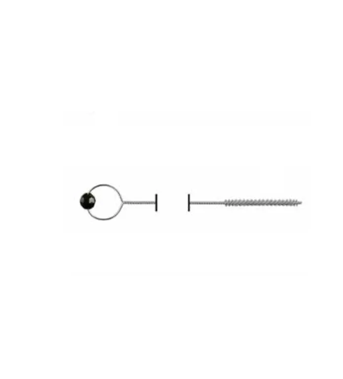 Brosse de nettoyage pour canules d’aspiration Frazier, 215mm× Dia 2mm