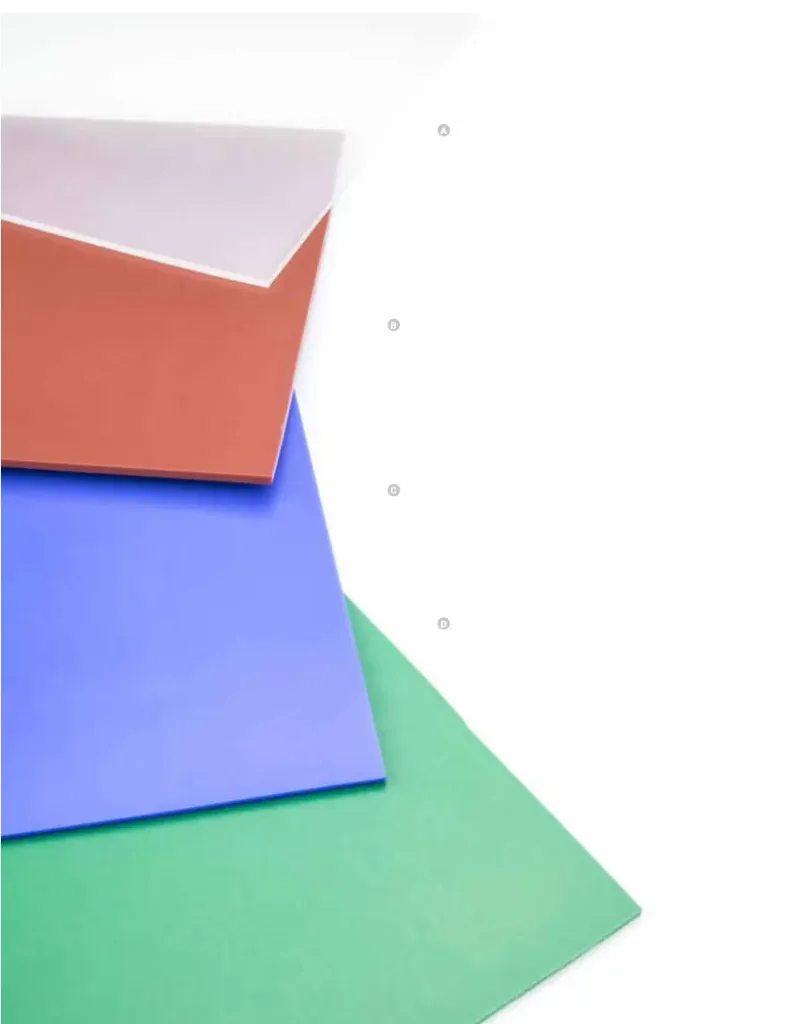 Revêtements de table d'emballage en silicone