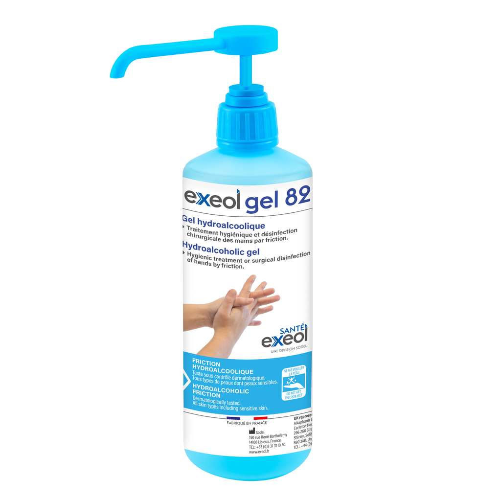 [EXS0013CHPC] EXEOL GEL 82 500ML (Pompe carrée)