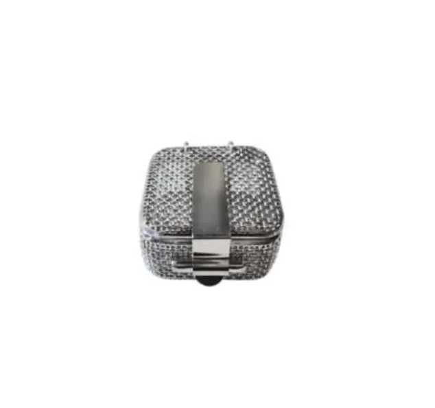 [20.400] PANIERS MICRO MAILLE AVEC COUVERCLE DIM: 40x40x20mm