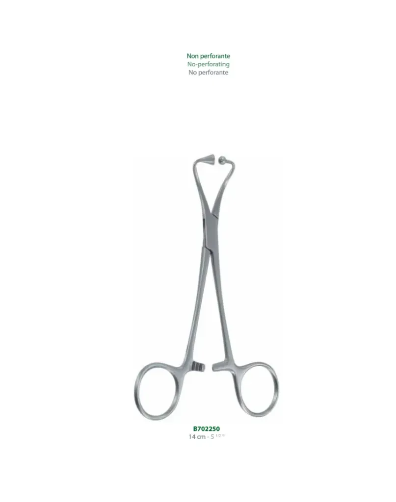 [B702250] PINCE A CHAMPS L:140MM NON PERFORANTE