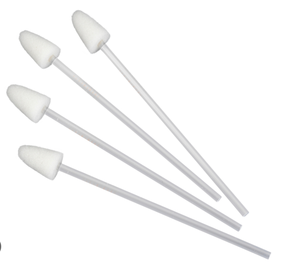 [C104P] BÂTONNET BSB MOUSSE BLANCHE-PETIT CONE-PLAST.15 CM RIGIDE