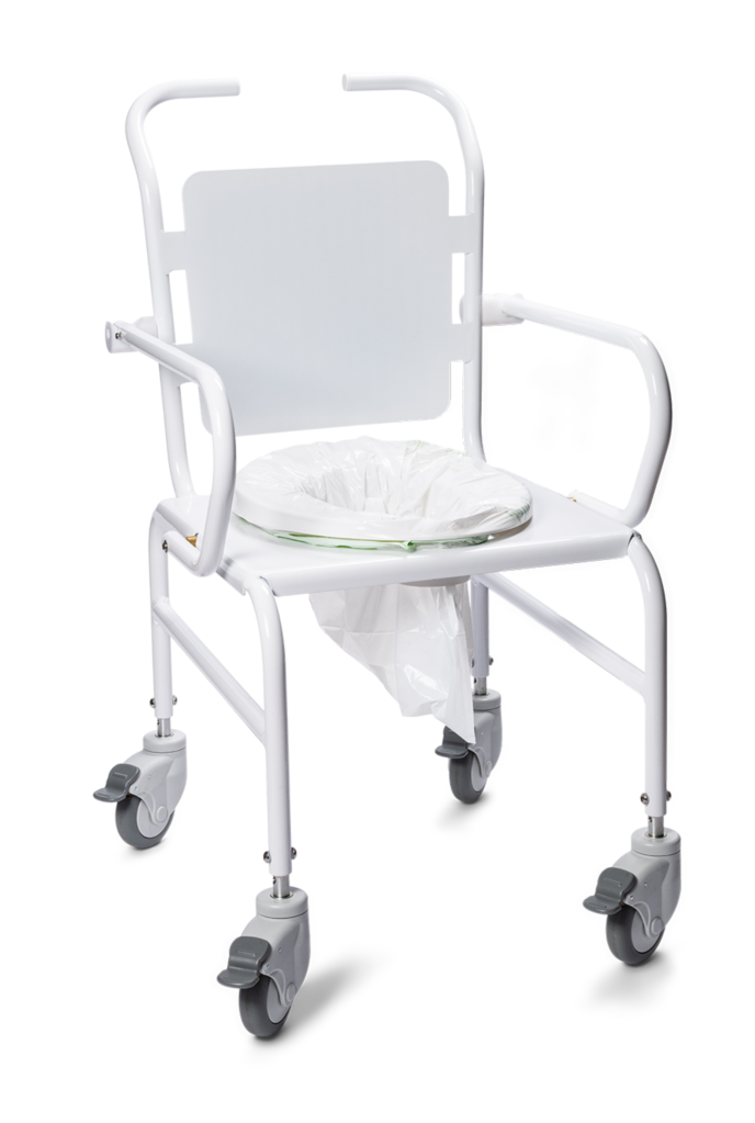 [CH-HYAL-ROSC-019] CHAISE ALU 19" SIEGE ROND OUVERT SANS COUVERCLE