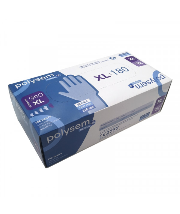 [GN200NP910] Gants nitrile non sterile non poudre 240mm T XL 910