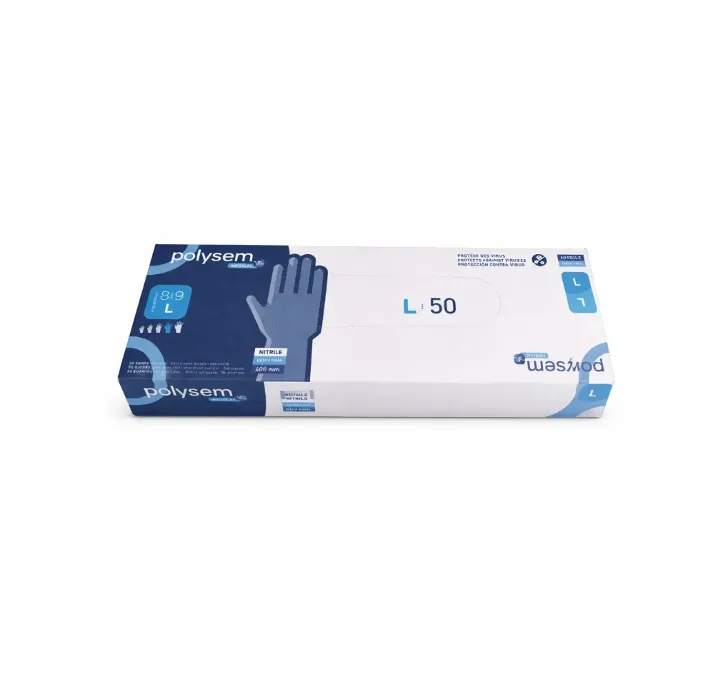 [GNC4000BR] Gants nitrile non sterile non poudre 400mm T L 89