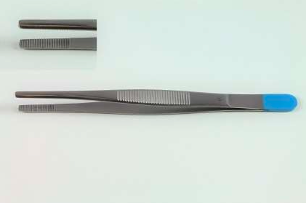 [8001731] ﻿Pincettes anatomiques en acier inox 14.5 cm