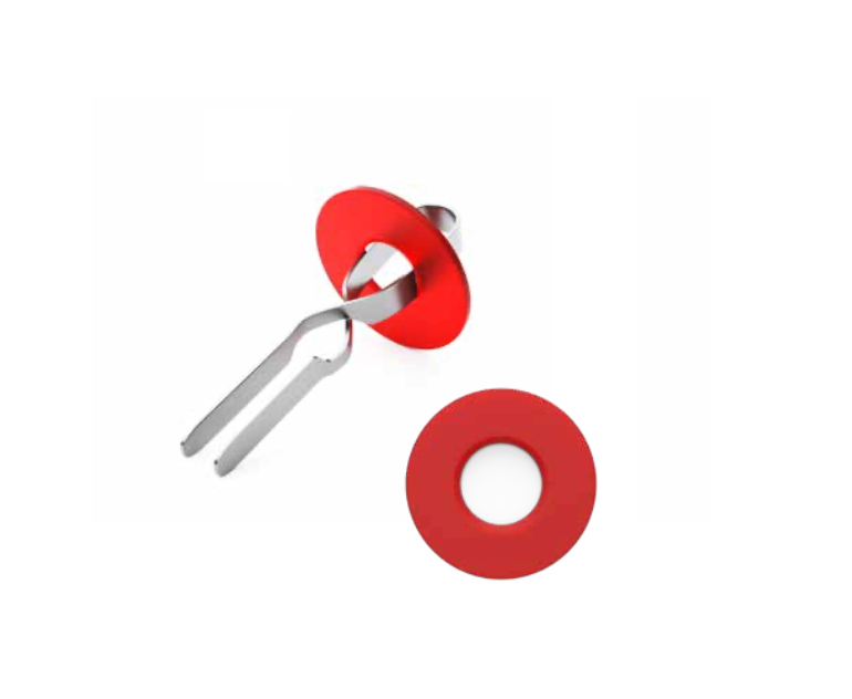 Support en plastique, rouge, 6mm