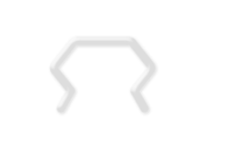 Support pour pince  40mm, Blanc