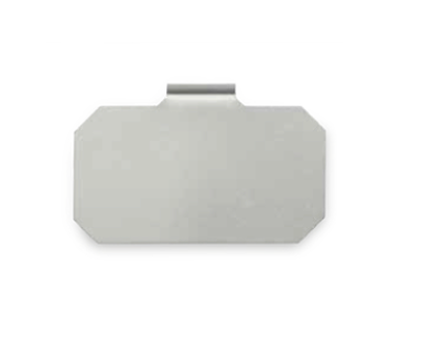 Plaquette panier en acier inoxydable 55x30 mm