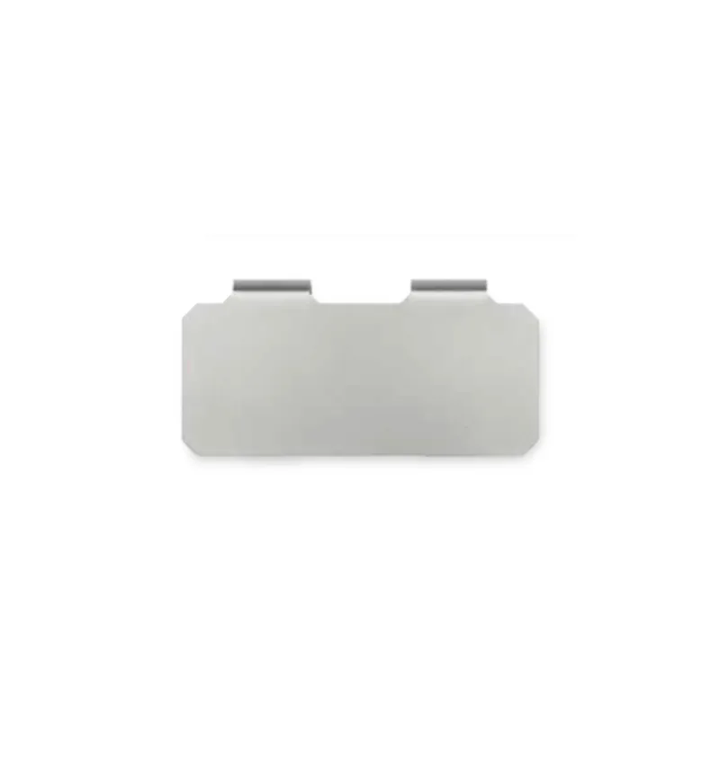 Plaquette panier en acier inoxydable 70x30 mm