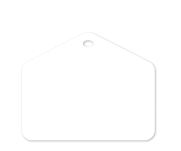 Etiquette container - Blanche -110X60+20MM