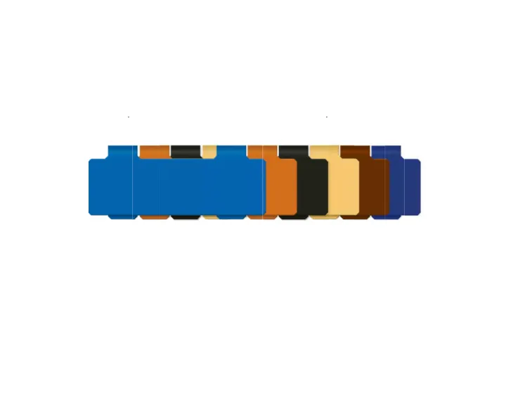 [01937] Plaquettes panier 90x30 mm, bleu
