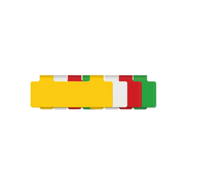 Plaquette PTL 90x30 mm jaune