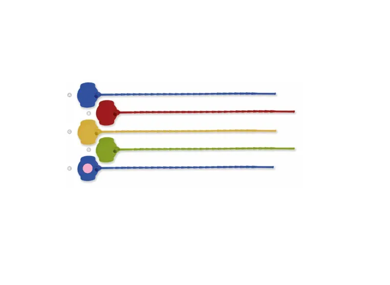Scellé universel – Tige ronde - Couleur ROUGE - 195 mm