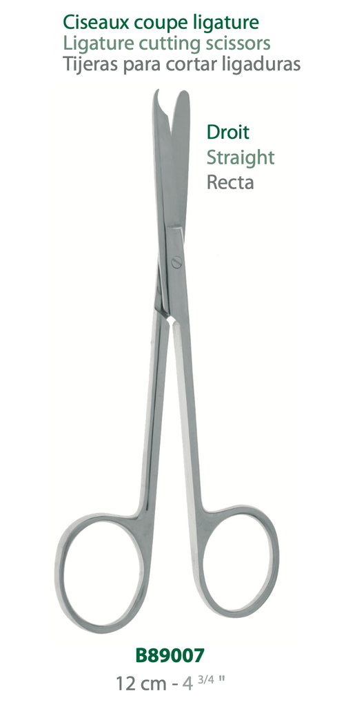[B89007-50] LANDANGER 'S' CISEAUX COUPE LIGATURE, DROITS L:120MM