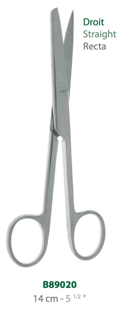 [B89020-50] LANDANGER 'S' CISEAUX DAUPHIN DROITS L:140MM