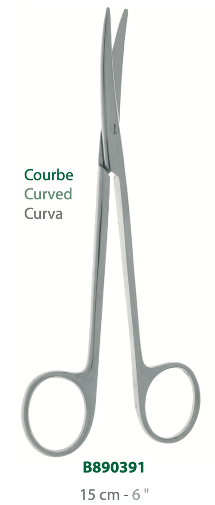 [B890391-50] LANDANGER 'S' CISEAUX METZENBAUM COURBES L:150MM