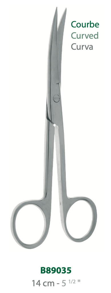 [B89035-50] LANDANGER 'S' CISEAUX POINTUS COURBES L:140MM