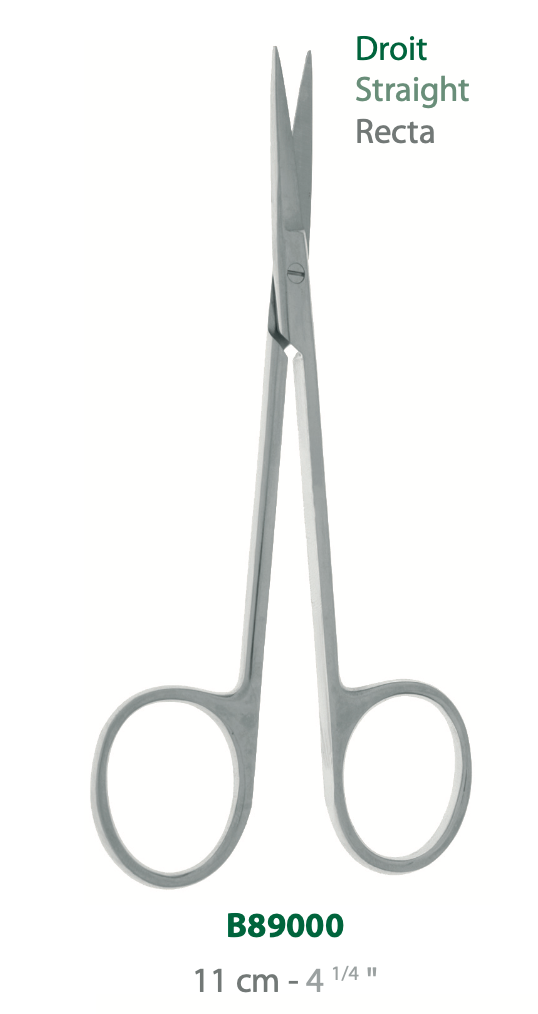 LANDANGER 'S' CISEAUX POINTUS DROITS  L:110MM