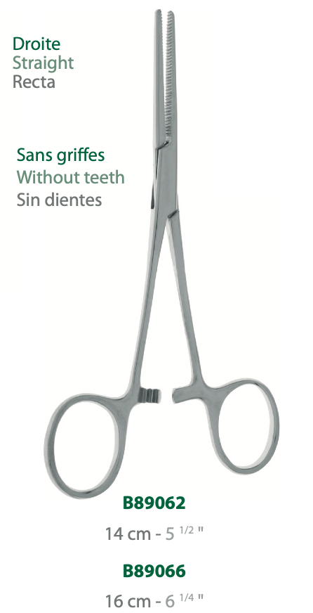 [B89062-50] LANDANGER 'S' PINCE KOCHER SANS GRIFFES, DROITE L:140MM