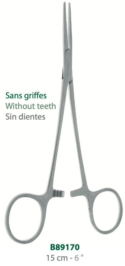 [B89170-50] LANDANGER 'S' PINCE LERICHE SANS GRIFFES, DROITE L:150MM
