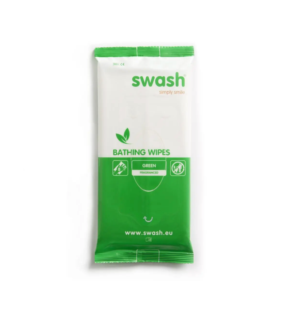 [P04028-8] Swash® Lingettes de toilette - Parfum: Green